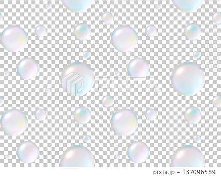 Soap bubble seamless pattern A' 137096589