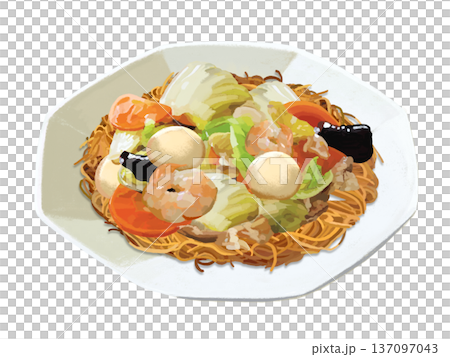 硬炸麵（八角盤） 137097043