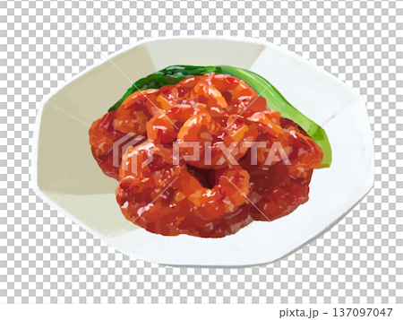 エビチリ(八角皿) エビチリ(八角皿) 137097047