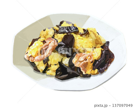 木須肉（ムースーロー）中華皿 137097049