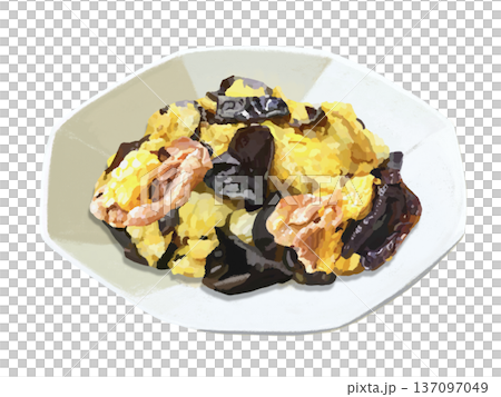 木須肉（ムースーロー）中華皿 137097049