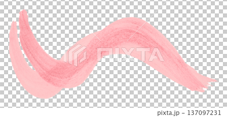 pink watercolor background. Artistic hand paint. Isolated on transparent background. 137097231