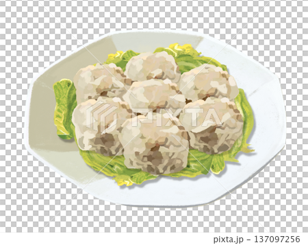 Meat shumai (octagonal plate) 137097256