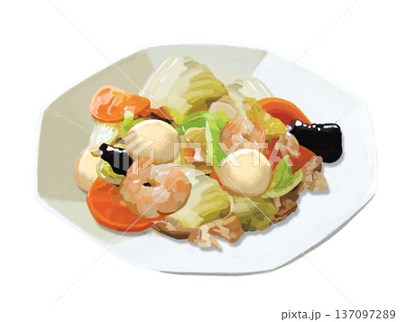 八宝菜（八角皿） 137097289