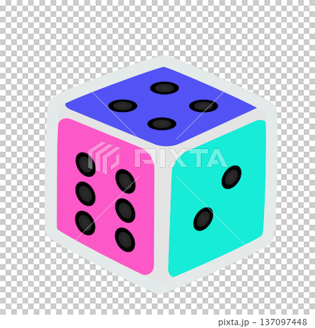Dice illustration Dice illustration 137097448