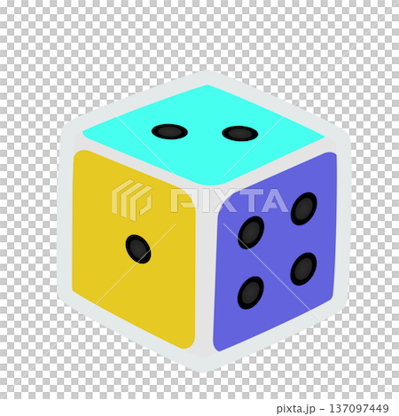 Dice illustration Dice illustration 137097449