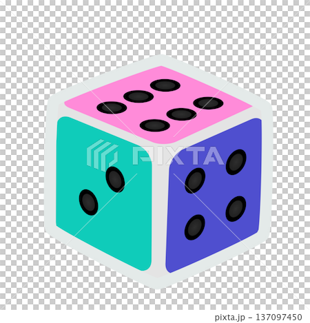 Dice illustration Dice illustration 137097450