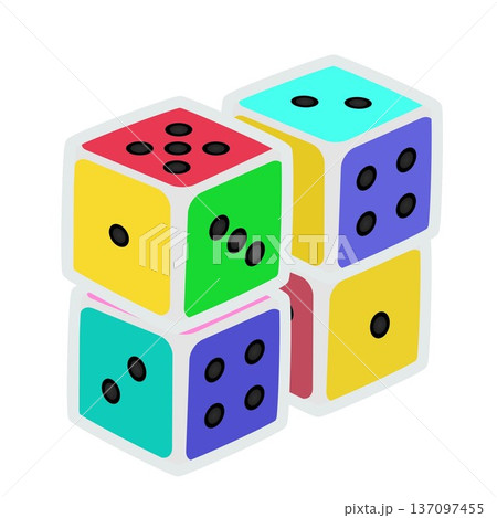 サイコロのイラスト 137097455