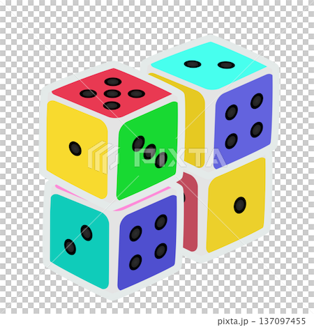 サイコロのイラスト 137097455