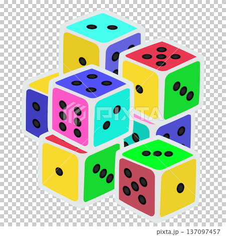 骰子插圖 137097457