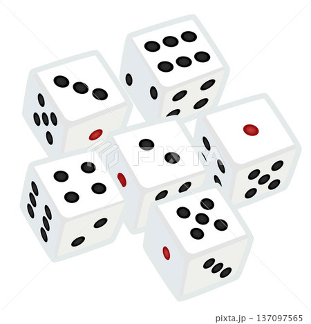 サイコロのイラスト 137097565