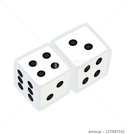 サイコロのイラスト 137097581