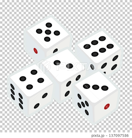 Dice illustration Dice illustration 137097586