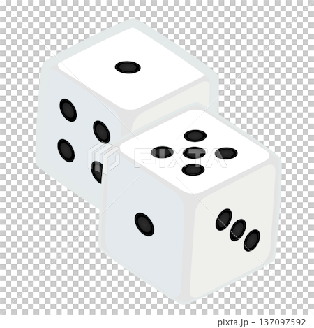 Dice illustration Dice illustration 137097592