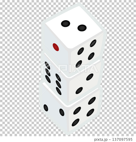 サイコロのイラスト サイコロのイラスト 137097595