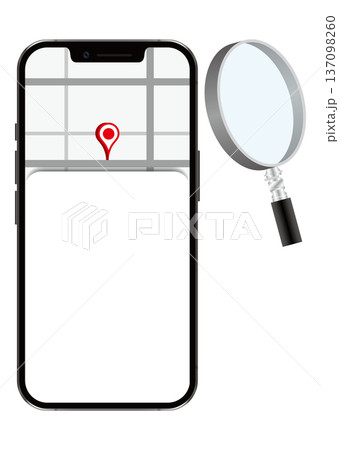 スマートフォンと地図 137098260