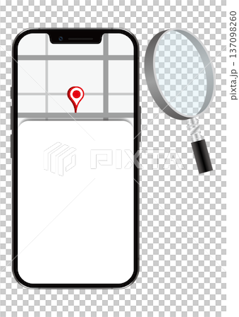 スマートフォンと地図 137098260