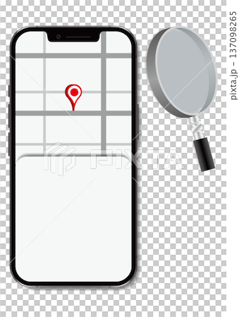 スマートフォンと地図 137098265