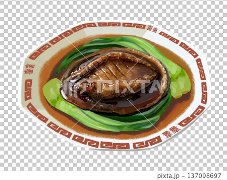 蠔油鮑魚（中式紅盤） 137098697