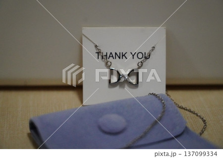 Silver Bow Necklace with Diamond Accent Fashion Jewelry 137099334
