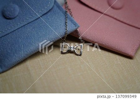 Silver Bow Tie Necklace Minimalist Jewelry Gift Idea Silver Bow Tie Necklace Minimalist Jewelry Gift Idea 137099349