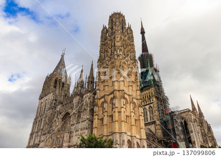 Cathedral Notre Dame of Rouen in France 137099806