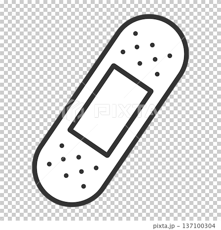 一個簡單的膠布的插圖 137100304