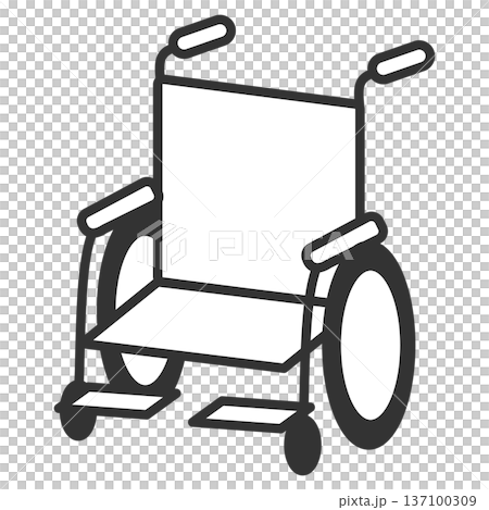 シンプルな車椅子のアイコン 137100309