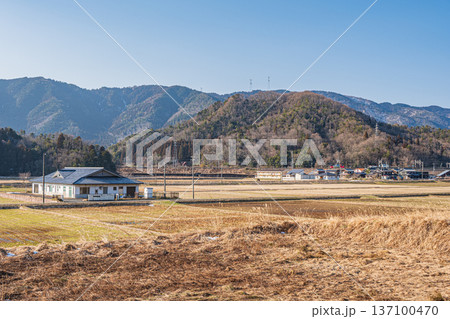 奥琵琶湖の田園風景 滋賀県長浜市永原 奥琵琶湖の田園風景 滋賀県長浜市永原 137100470