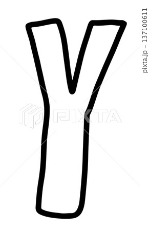 Hand writing y lower case alphabet outline for letters, kid colouring book, art, sketch, painting, decoration, font, typography, text, message, initials, tattoo, sticker, words, fridge magnet, icon Hand writing y lower case alphabet outline for letters, kid colouring book, art, sketch, painting, decoration, font, typography, text, message, initials, tattoo, sticker, words, fridge magnet, icon 137100611