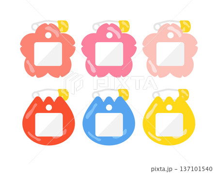 花の名札　イラストセット 137101540