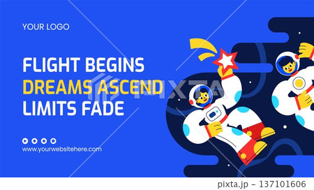 International Day Of Human Space Flight Cartoon Thumbnail Illustration International Day Of Human Space Flight Cartoon Thumbnail Illustration 137101606