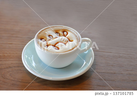 Caramel Macchiato or caramel latte coffee or coffee or hot coffee, latte coffee caramel 137101785