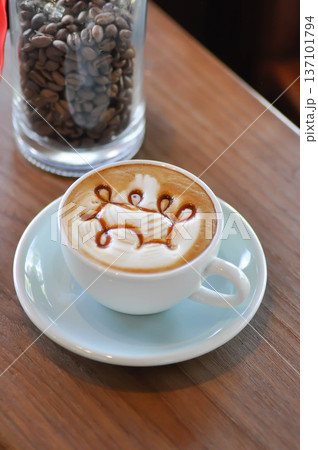 Caramel Macchiato or caramel latte coffee or coffee or hot coffee, latte coffee caramel Caramel Macchiato or caramel latte coffee or coffee or hot coffee, latte coffee caramel 137101794