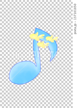 帶有蜜蜂的音符 137101850