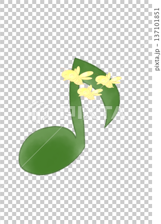 蜜蜂の付いた音符 137101851