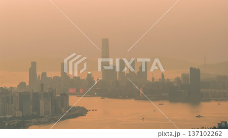 Golden Sunset Illuminates Victoria Harbour With Soothing Warm Light Feb 22 2026 Golden Sunset Illuminates Victoria Harbour With Soothing Warm Light Feb 22 2026 137102262