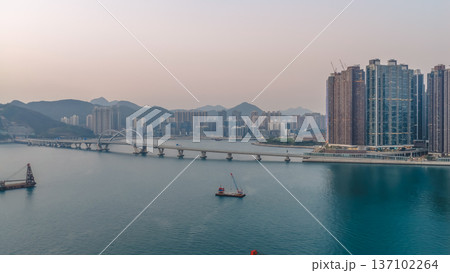 Elegant Cross Bay Bridge Stretching Across Calm Tseung Kwan O Feb 22 2026 Elegant Cross Bay Bridge Stretching Across Calm Tseung Kwan O Feb 22 2026 137102264