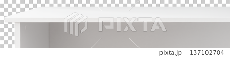 White table isolated on transparent background 137102704