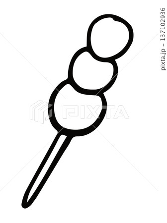 Hand drawn dango outline for colouring book, Japanese sweet dessert, snack, street food, cafe, restaurant, menu, recipe, cook book, ingredients, Asian food, lunch, dinner, department store, food zone Hand drawn dango outline for colouring book, Japanese sweet dessert, snack, street food, cafe, restaurant, menu, recipe, cook book, ingredients, Asian food, lunch, dinner, department store, food zone 137102936