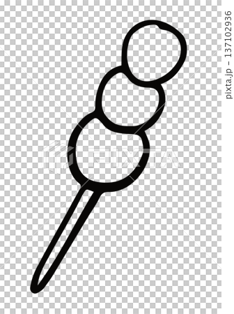 Hand drawn dango outline for colouring book, Japanese sweet dessert, snack, street food, cafe, restaurant, menu, recipe, cook book, ingredients, Asian food, lunch, dinner, department store, food zone Hand drawn dango outline for colouring book, Japanese sweet dessert, snack, street food, cafe, restaurant, menu, recipe, cook book, ingredients, Asian food, lunch, dinner, department store, food zone 137102936