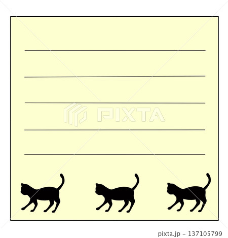 猫の囲み枠 猫の囲み枠 137105799