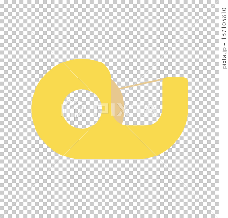 cellophane tape and tape cutter 137105810