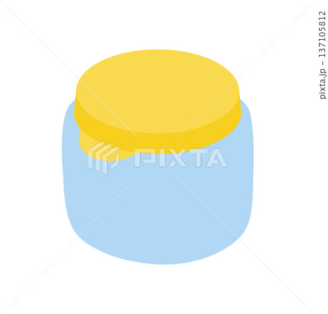 でんぷんのり、糊ボトルのシンプルなイラスト でんぷんのり、糊ボトルのシンプルなイラスト 137105812
