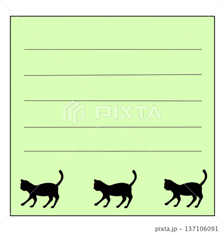 猫の囲み枠 猫の囲み枠 137106091