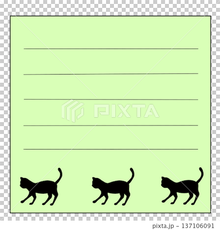 猫の囲み枠 猫の囲み枠 137106091