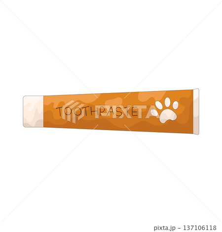 Illustration of Pet toothpaste Illustration of Pet toothpaste 137106118