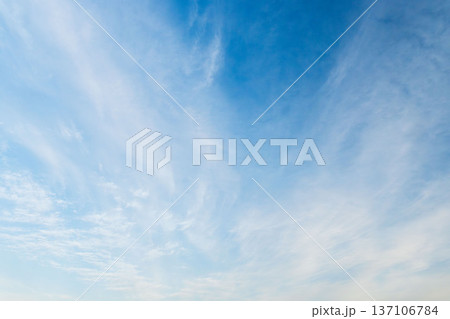 冬の青空と巻雲47 137106784