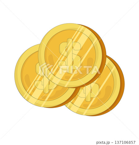 Illustration of Coin Illustration of Coin 137106857
