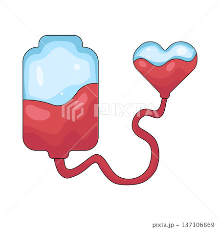 Illustration of Blood donation Illustration of Blood donation 137106869